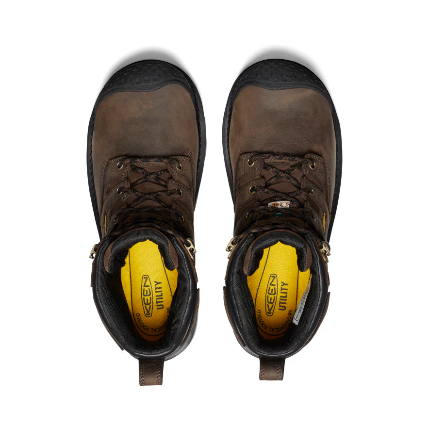 Men's CSA Camden 6" Waterproof Boot (Carbon Toe) | Dark Earth/Black - Image 4