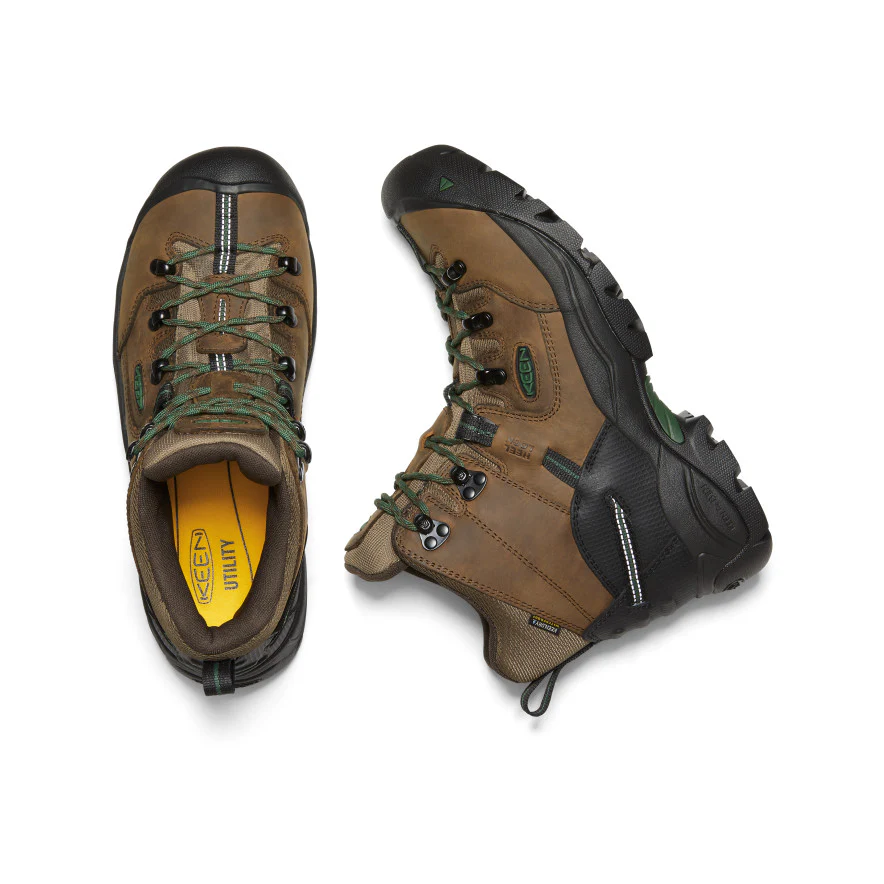Men's Pittsburgh Energy 6" Waterproof Boot (Soft Toe) | Cascade Brown/Greener Pastures - Image 4