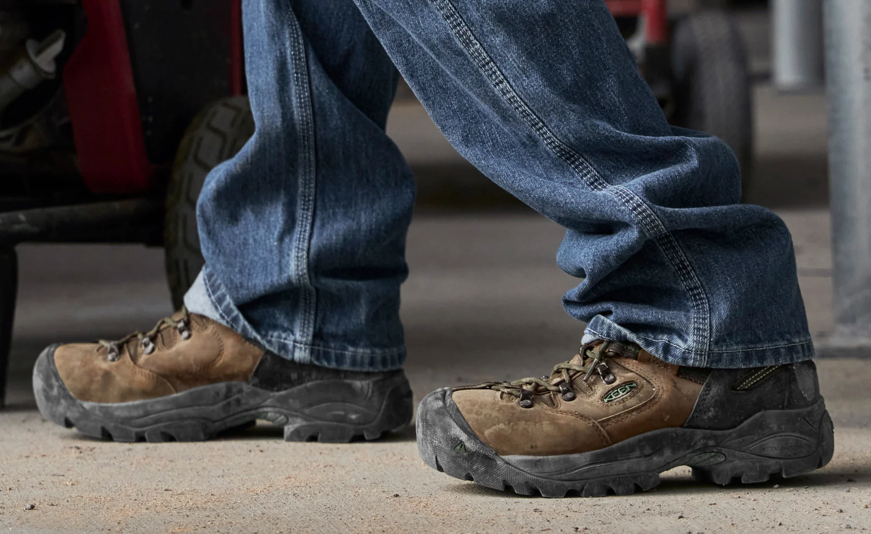 Men's Pittsburgh Energy 6" Waterproof Boot (Soft Toe) | Cascade Brown/Greener Pastures - Image 6